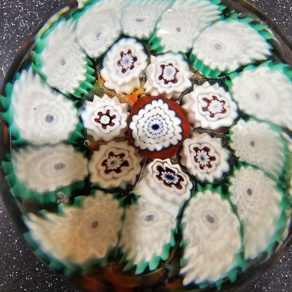 Old Millefoiri Glass Paperweight - Picture 9 of 10